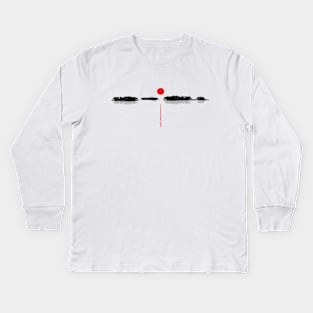 Red sun Kids Long Sleeve T-Shirt